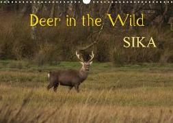 Deer in the Wild Sika (Wall Calendar 2018 DIN A3 Landscape)
