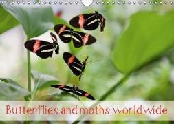 Butterflies and moths worldwide (Wall Calendar 2018 DIN A4 Landscape)