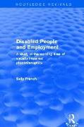 Disabled People and Employment