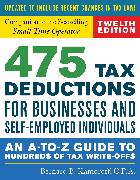 475 Tax Deductions for Businesses and Self-Employed Individuals