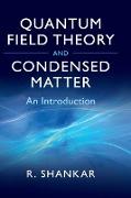 Quantum field theory and condesed matter: an introduction