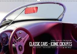 Classic Cars - Iconic Cockpits (Wall Calendar 2018 DIN A3 Landscape)