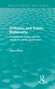 Criticism and Public Rationality (Routledge Revivals)