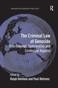 The Criminal Law of Genocide