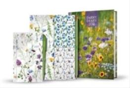 A5 Week-to-View Diary with Recipes, Pocket & Stickers Plus Pocket Diary, Pen, Notebooks & Pencil