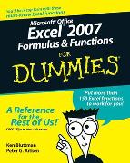Excel 2007 Formulas and Functions For Dummies