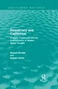 Democracy and Capitalism (Routledge Revivals)