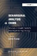 Behavioural Analysis of Crime