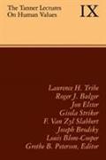 The Tanner Lectures on Human Values: Volume 9, 1988