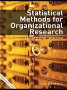 Statistical Methods for Organizational Research