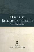 Disability Research and Policy