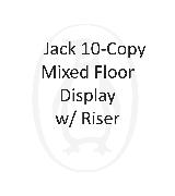 Jack 10-copy Mixed Floor Display w/ Riser