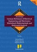 Routledge German Dictionary of Electrical Engineering and Electronics Worterbuch Elekrotechnik and Elektronik Englisch
