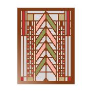 Frank Lloyd Wright Tree of Life Large Embellished Notecards