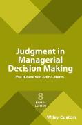 Judgment in Managerial Decision Making