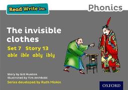 Read Write Inc. Phonics: The Invisible Clothes (Grey Set 7 Storybook 13)