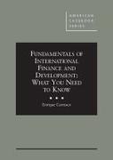 Fundamentals of International Finance and Development
