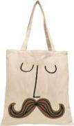 Mad Hatter Mustache Face Tote Bag