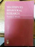 Ten Steps to Behavioral Research