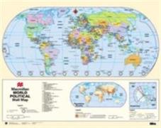 Macmillan World Wall Map Physical and Political