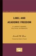 Libel and Academic Freedom