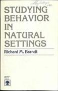 Studying Behavior in Natural Settings