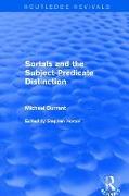 Sortals and the Subject-predicate Distinction (2001)