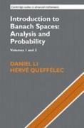 Introduction to Banach Spaces: Analysis and Probability 2 Volume Hardback Set (Series Numbers 166-167)