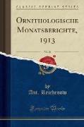 Ornithologische Monatsberichte, 1913, Vol. 21 (Classic Reprint)