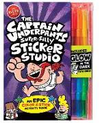 The Captain Underpants Super-Silly Sticker Studio [With Glow in the Dark Markers]