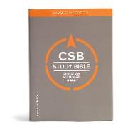CSB Study Bible, Large Print Edition, Hardcover: Red Letter, Study Notes and Commentary, Illustrations, Ribbon Marker, Sewn Binding, Easy-To-Read Bibl