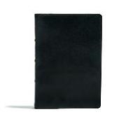 KJV Large Print Ultrathin Reference Bible, Premium Black Genuine Leather, Indexed, Black Letter Edition