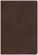 NKJV Super Giant Print Reference Bible, Brown Genuine Leather