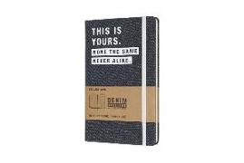 Moleskine Notebook-Denim. I/a5, ruled, hard cover, "this is yours"