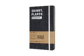 Moleskine Notebook-Denim. I/a5, ruled, hard cover, "skinny flared"