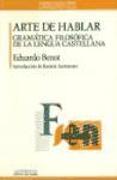 Arte de hablar : grámatica filosófica de la lengua castellana