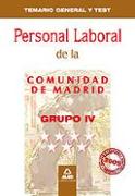 Personal laboral, Grupo IV, Comunidad de Madrid. Temario general y test