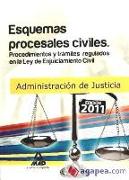 Esquemas procesales civiles : procedimientos y trámites regulados en la Ley de enjuiciamiento civil