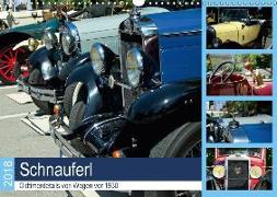 Schnauferl - Oldtimerdetails von Wagen vor 1930 (Wandkalender 2018 DIN A3 quer) Dieser erfolgreiche Kalender wurde dieses Jahr mit gleichen Bildern und aktualisiertem Kalendarium wiederveröffentlicht