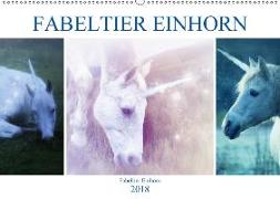 Fabeltier Einhorn (Wandkalender 2018 DIN A2 quer) Dieser erfolgreiche Kalender wurde dieses Jahr mit gleichen Bildern und aktualisiertem Kalendarium wiederveröffentlicht