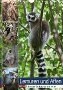 Lemuren und Affen - Fotos aus Madagaskar und Indien (Wandkalender 2018 DIN A4 hoch) Dieser erfolgreiche Kalender wurde dieses Jahr mit gleichen Bildern und aktualisiertem Kalendarium wiederveröffentlicht