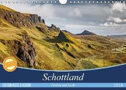 Schottland Farben und Licht (Wandkalender 2018 DIN A4 quer) Dieser erfolgreiche Kalender wurde dieses Jahr mit gleichen Bildern und aktualisiertem Kalendarium wiederveröffentlicht