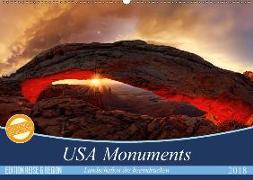 USA Monuments - Landschaften die beeindrucken (Wandkalender 2018 DIN A2 quer) Dieser erfolgreiche Kalender wurde dieses Jahr mit gleichen Bildern und aktualisiertem Kalendarium wiederveröffentlicht