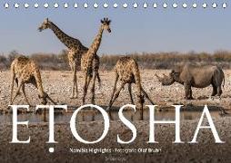 ETOSHA - Namibia Highlights (Tischkalender 2018 DIN A5 quer) Dieser erfolgreiche Kalender wurde dieses Jahr mit gleichen Bildern und aktualisiertem Kalendarium wiederveröffentlicht
