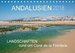 Andalusien - Landschaften rund um Conil de la Frontera (Tischkalender 2018 DIN A5 quer) Dieser erfolgreiche Kalender wurde dieses Jahr mit gleichen Bildern und aktualisiertem Kalendarium wiederveröffentlicht