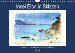 Insel Elba in Skizzen (Wandkalender 2018 DIN A4 quer) Dieser erfolgreiche Kalender wurde dieses Jahr mit gleichen Bildern und aktualisiertem Kalendarium wiederveröffentlicht