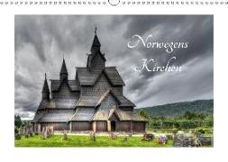 Norwegens Kirchen (Wandkalender 2018 DIN A3 quer) Dieser erfolgreiche Kalender wurde dieses Jahr mit gleichen Bildern und aktualisiertem Kalendarium wiederveröffentlicht