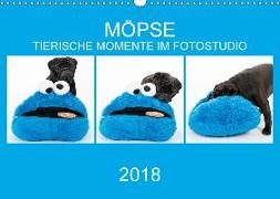 MÖPSE - tierische Momente im Fotostudio (Wandkalender 2018 DIN A3 quer) Dieser erfolgreiche Kalender wurde dieses Jahr mit gleichen Bildern und aktualisiertem Kalendarium wiederveröffentlicht