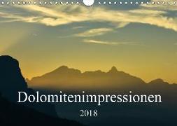 Dolomitenimpressionen (Wandkalender 2018 DIN A4 quer) Dieser erfolgreiche Kalender wurde dieses Jahr mit gleichen Bildern und aktualisiertem Kalendarium wiederveröffentlicht