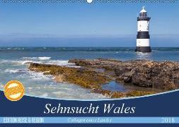 Sehnsucht Wales - Collagen eines Landes (Wandkalender 2018 DIN A2 quer) Dieser erfolgreiche Kalender wurde dieses Jahr mit gleichen Bildern und aktualisiertem Kalendarium wiederveröffentlicht